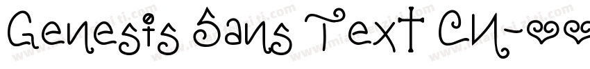 Genesis Sans Text CN字体转换